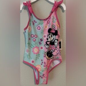 Disney Minnie Mouse Toddler Girls One Piece Swimsuit NWT Size 2/ 2T